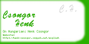 csongor henk business card
